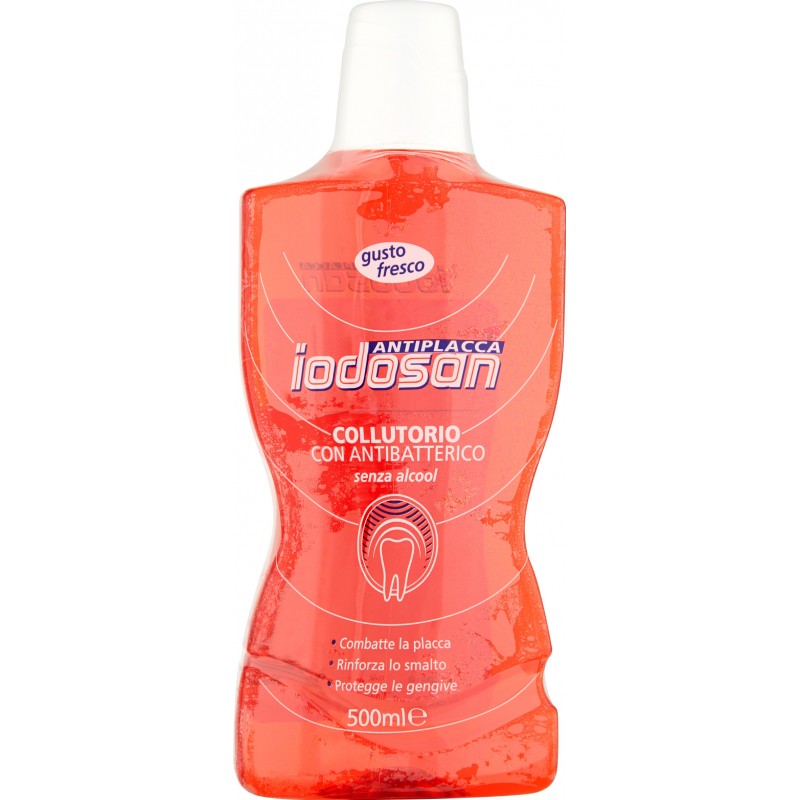 Iodosan Antiplacca collutorio con antibatterico 500 ml. Iodosan Antiplacca collutorio con antibatterico 500 ml.