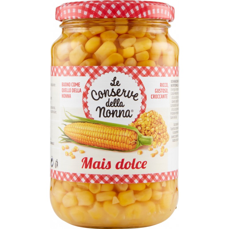 Le conserve della nonna Mais dolce 340 gr. Le conserve della nonna Mais dolce 340 gr.