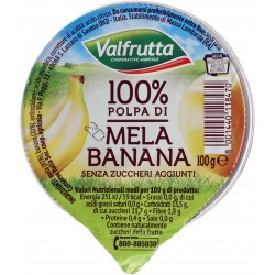 Valfrutta polpa mela e banana gr.100