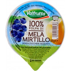 Valfrutta polpa mela e mirtillo gr.100