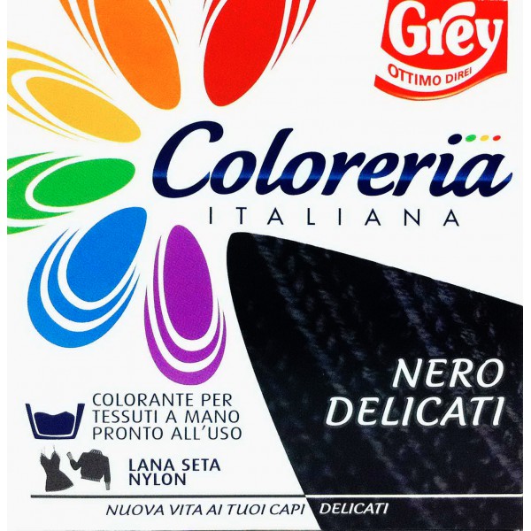 Coloreria italiana delicati lana nero