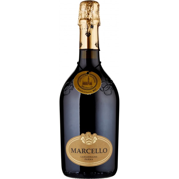 Vino lambrusco marcello etichetta oro cl.75