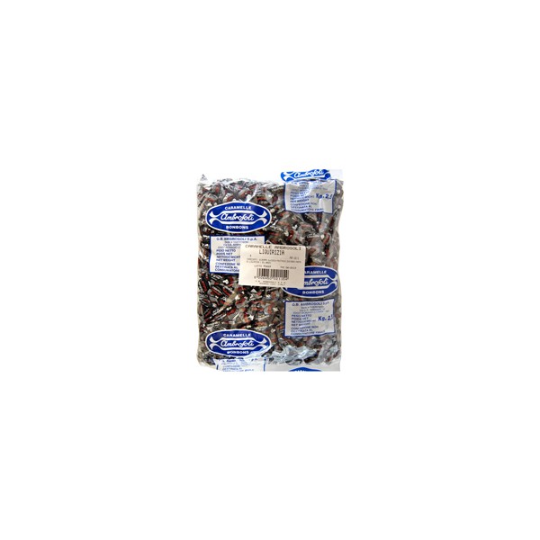 Caramelle ambrosoli liquerizia acchetto - kg. 2,5