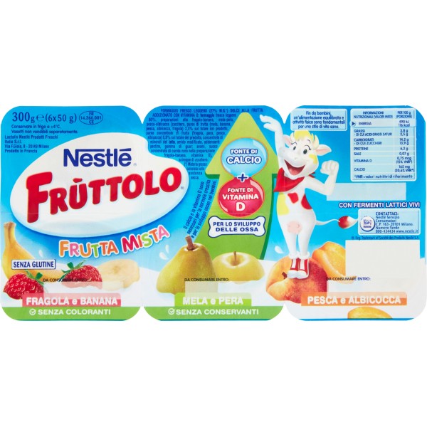 Nestlè Fruttolo Yogurt Per Bambini Con Frutta Mista 6 Barattoli