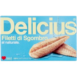 Delicius Filetti di Sgombro al naturale 125 gr.