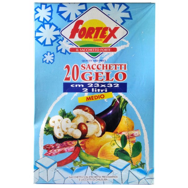 Fortex europe sacchetti gelo cm.23x32pz. x20