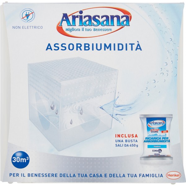 Deumidificatore assorbiumidità ARIASANA MINI con ricarica sali da 450gr. 