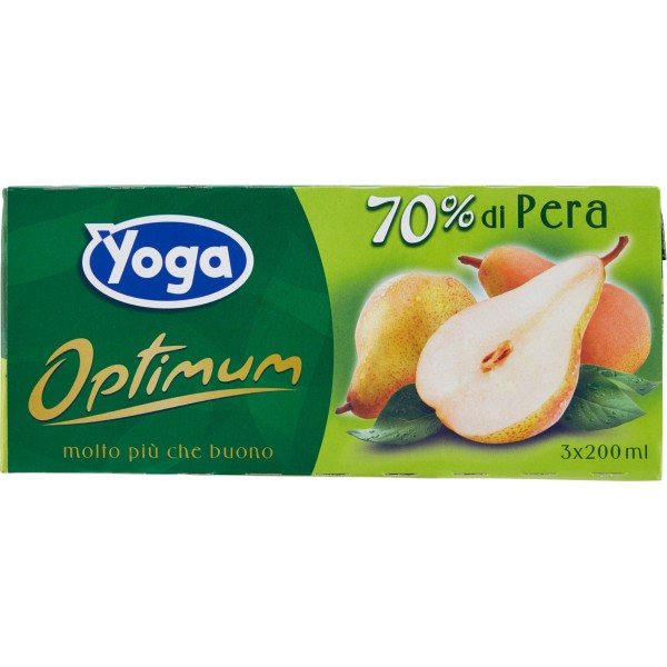 Yoga Optimum Succo Di Frutta Alla Pera In Brick cl. 20 Clust. da 3