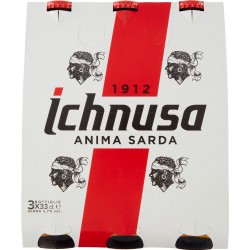 Ichnusa sarda birra cl.33 clust. x3