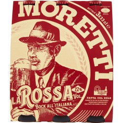 Moretti birra la rossa cl.33 cluster x3