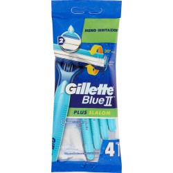 Gamble srl Gillette Blue II Plus Slalom Rasoio da Uomo Usa e Getta - 4 rasoi