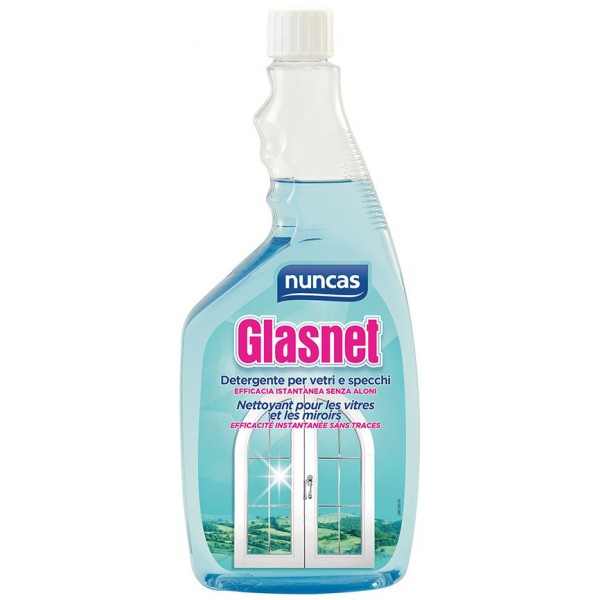 Nuncas Glasnet Detergente Spray Per Vetri E Specchi Ricarica ml. 750