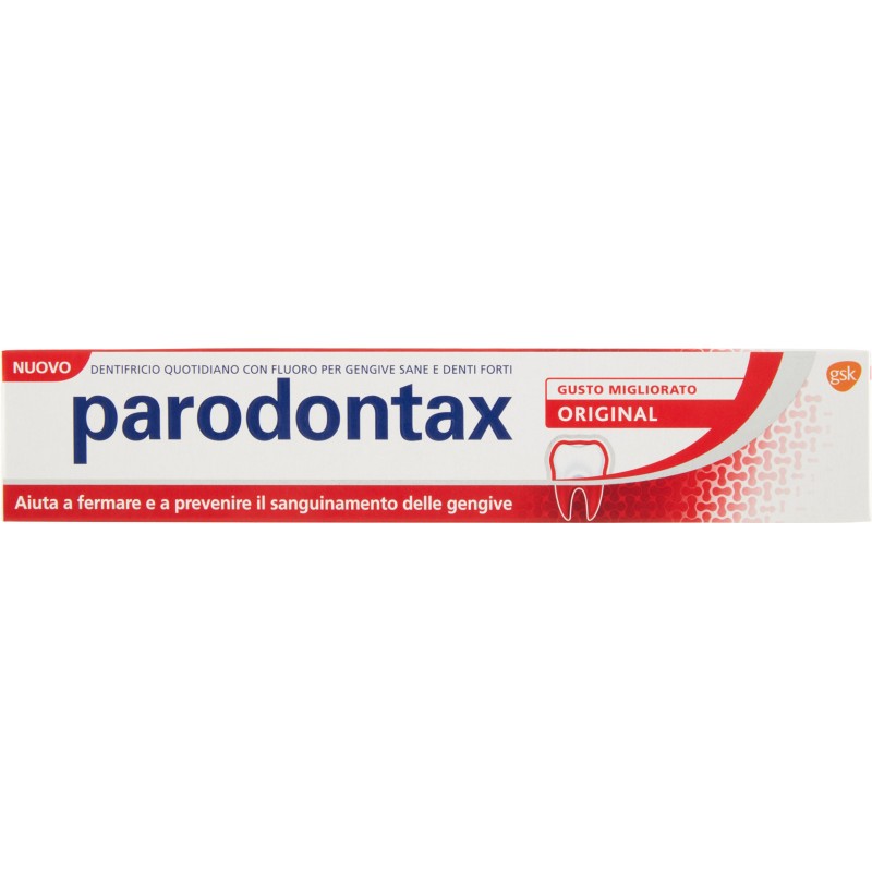 Parodontax original dentifricio quotidiano con fluoro per gengive più sane e denti forti 75 ml IV12516