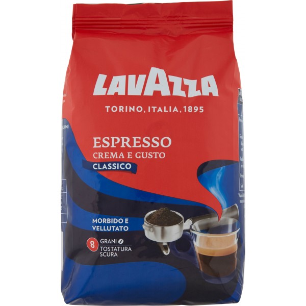 Caffè espresso classico in grani Lavazza Crema e Gusto