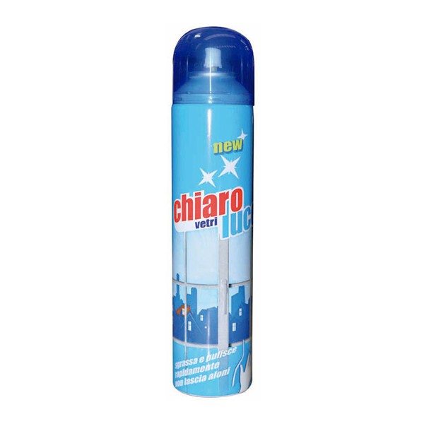 Chiaro Vetri Luce Detersivo Spray Bomboletta 300 Ml