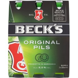 BECK'S Birra pilsner tedesca bottiglia 3x33cl