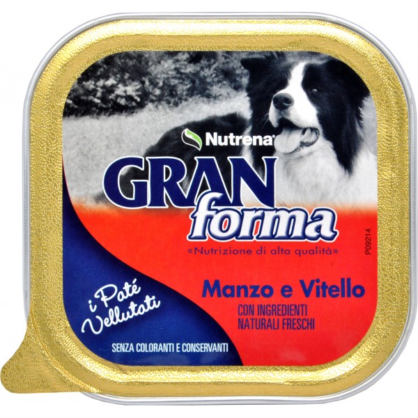 Nutrena Gran Forma patè per Cane manzo e vitello gr.150