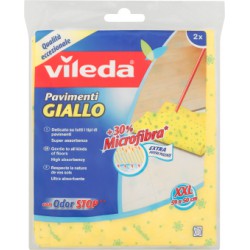 Vileda panno pavimenti giallo x2