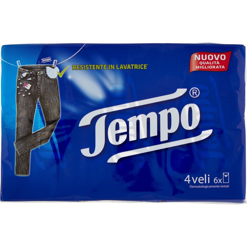 Tempo Fazzoletti 4 veli 6 pz.