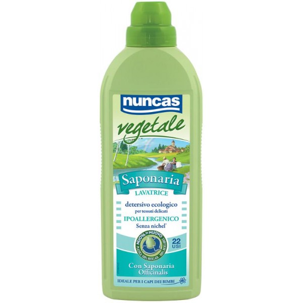 Nuncas Vegetale Saponaria Detersivo Lavatrice Ecologico 1 Lt