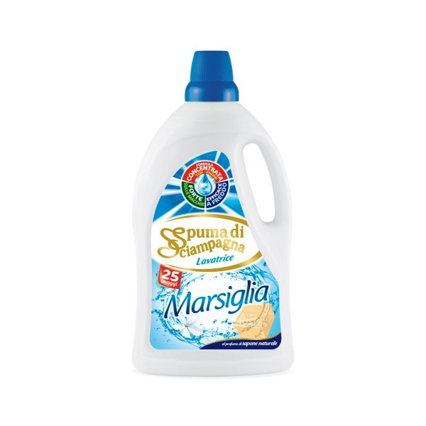 Spuma di Sciampagna detersivo marsiglia 25 lav lt 1,8