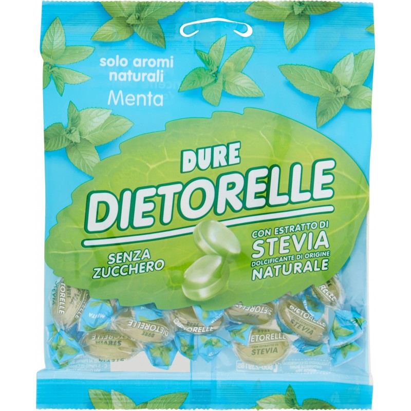 Dietorelle Caramelle Dure Alla Menta Senza Zucchero Con Stevia gr. 70