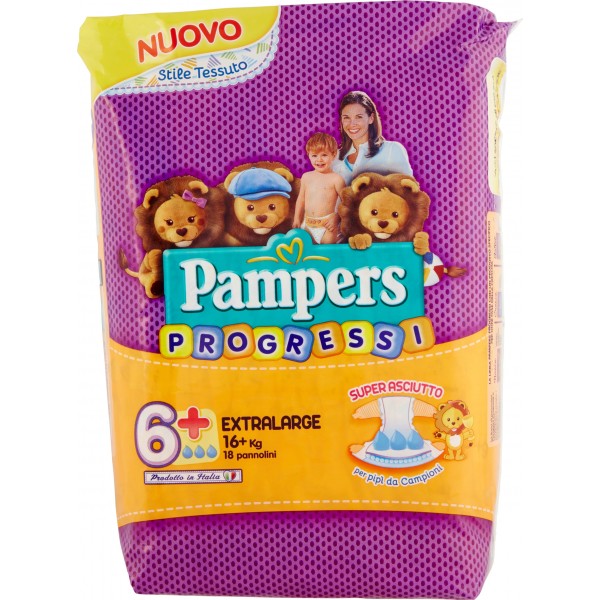 Pampers progressi extralarge x18
