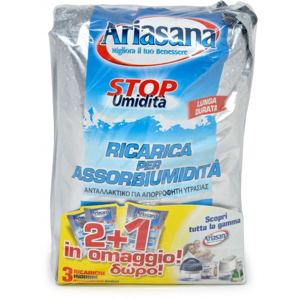 Ariasana Ricarica Macchina Assorbiumidità 3 Pezzi