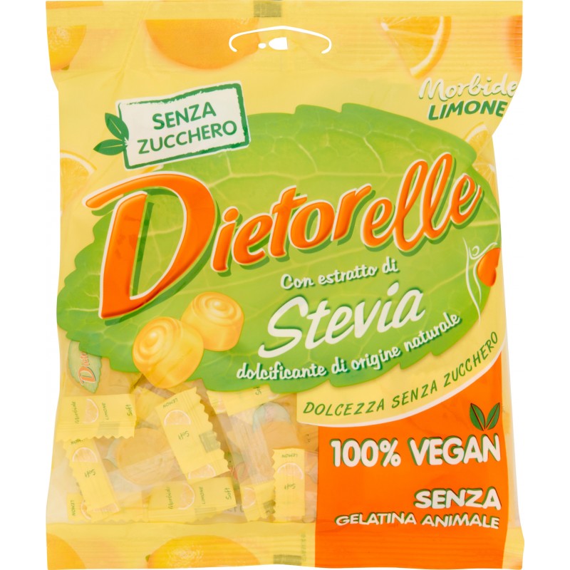 Dietorelle Caramelle Morbide Senza Zucchero Al Limone gr. 70