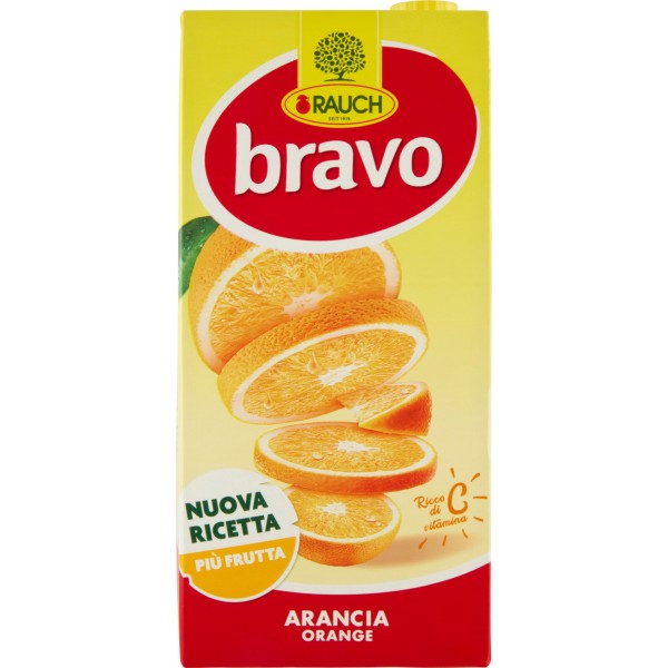 Rauch Bravo Succo Di Frutta All'Arancia In Brick lt. 2