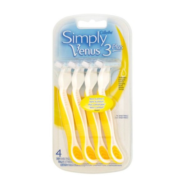 Gillette simply venus 3 plus x 4