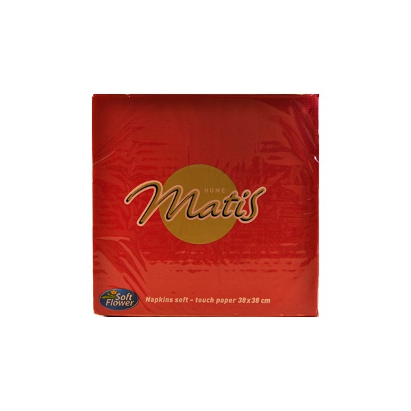 Matis tovaglioli rossi 38x38 Matis tovaglioli rossi 38x38