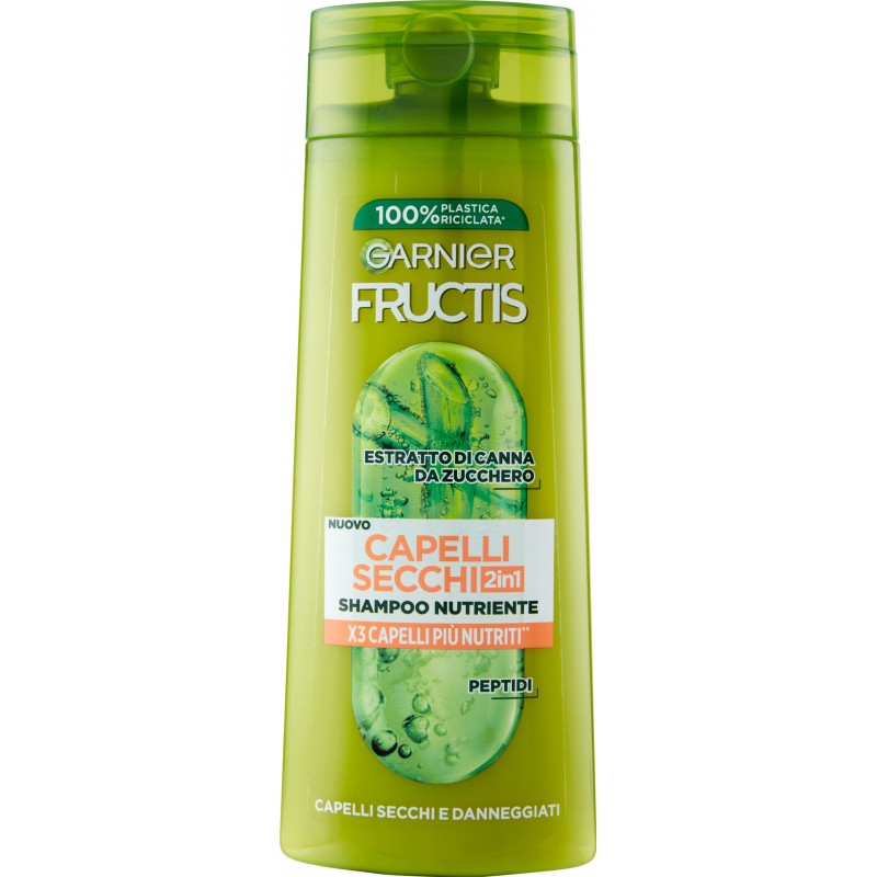 Garnier Fructis Shampoo Per Capelli Secchi 2 In 1 ml. 250