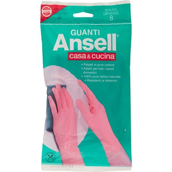 Ansell Guanti casa & cucina Misura Grande 8