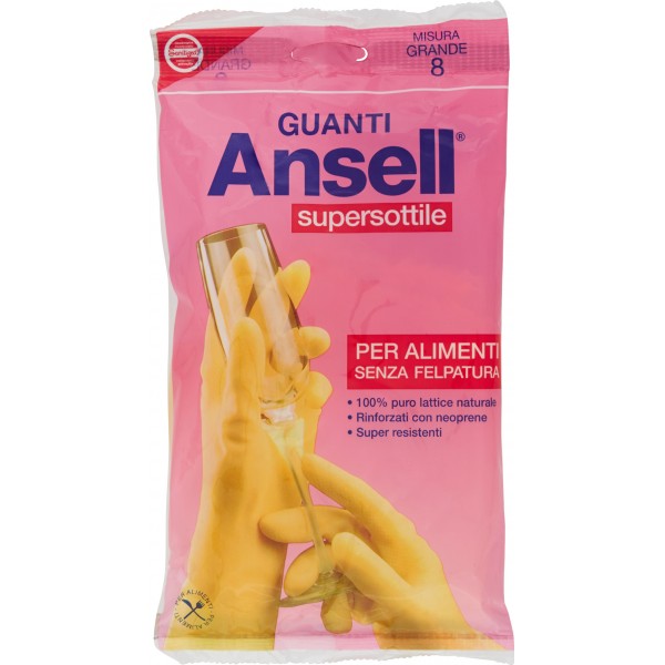 Ansell Guanti supersottile Misura Grande 8