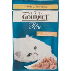 PURINA GOURMET Perle Gatto Filettini con Pollo Busta 85 gr.