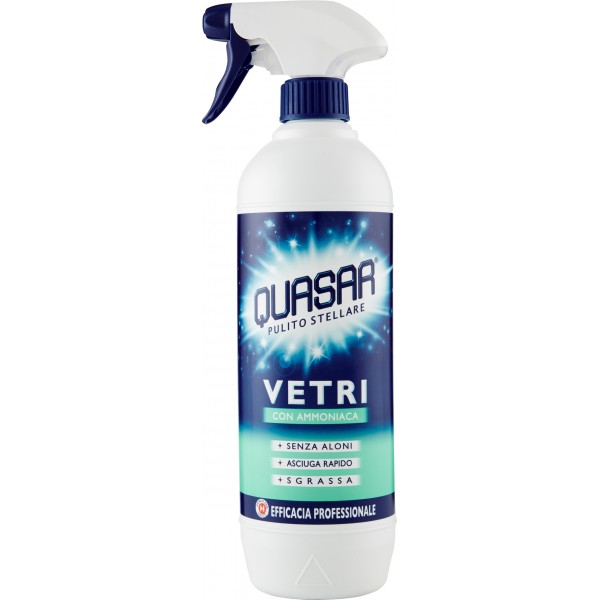 Quasar Detergente Vetri Con Ammoniaca Spray ml. 750