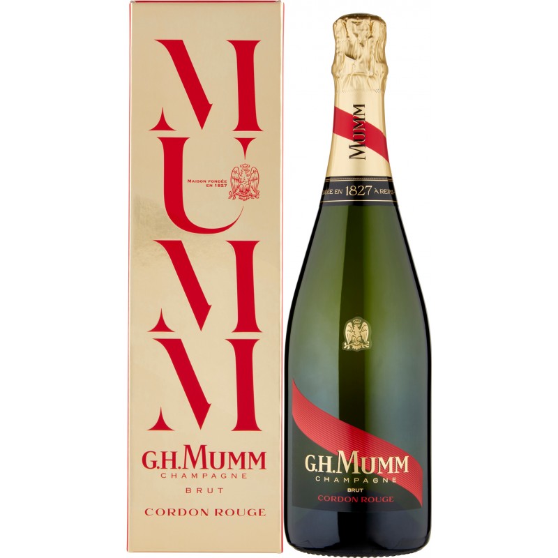 mumm champagne cordon rouge c/ast. cl.75
