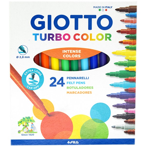 pennarello turbo color 24 colori