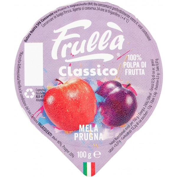 PZ 10 MOUSSE DI MELA 100% PUREA DI FRUTTA DI ALTISSIMA QUALITA