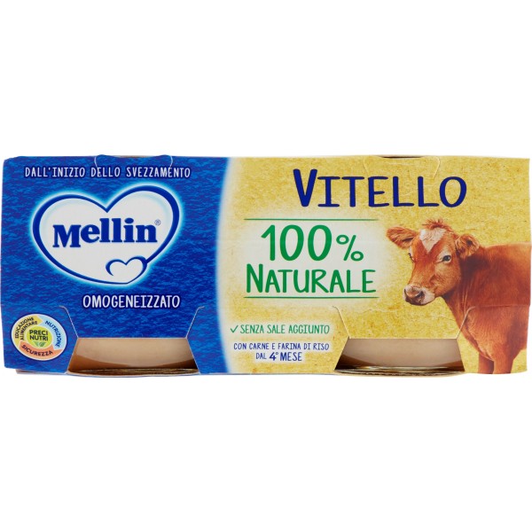 Omogeneizzati Mellin Vitello gr. 80 Conf. 2 Vasetti