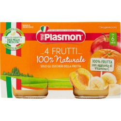 Plasmon omogeneizzato 4 frutti - gr.104 x2