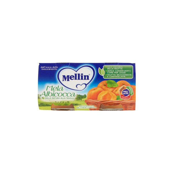 Mellin omogeneizzato mela albicocca - gr.100 x2