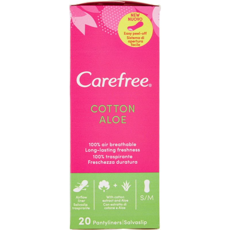 Carefree Salvaslip Aloe Ogni Giorno Sensazione Di Freschezza Duratura Morbidezza E Comfort 20pz
