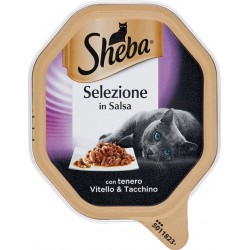 Sheba Selezione in Salsa con tenero Vitello & Tacchino 85 gr.