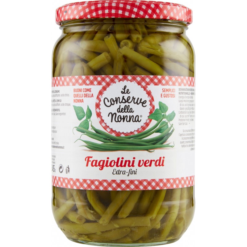 Le conserve della Nonna fagiolini extra fini verdi - gr.680