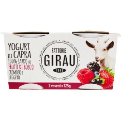 Fattorie Girau Yogurt di capra 100% sardo ai frutti di bosco 2 x 125 gr.