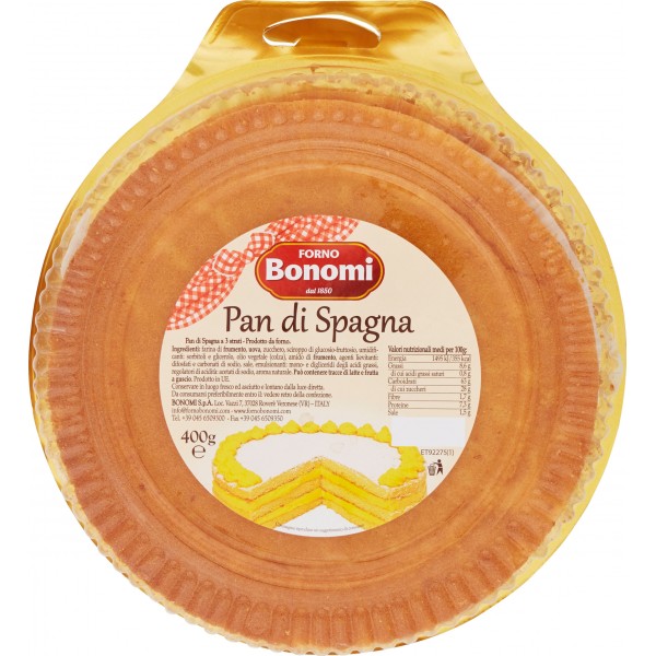 Forno Bonomi Pan Di Spagna Confezionato gr. 400
