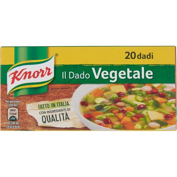 Knorr il Dado Vegetale 20 dadi 200 gr. Knorr il Dado Vegetale 20 dadi 200 gr.