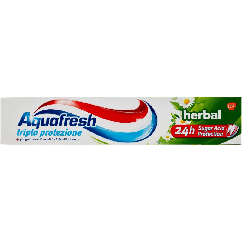 Aquafresh tripla protezione herbal 75 ml. IV7792 Aquafresh tripla protezione herbal 75 ml. IV7792